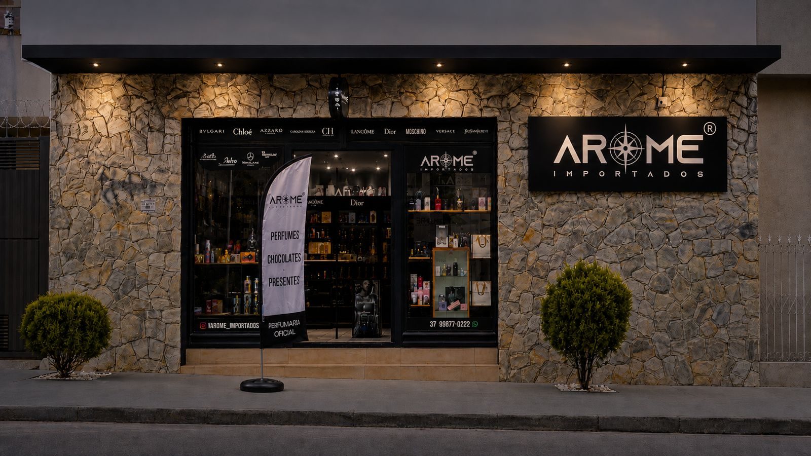 Fachada da Arome Importados em Pará de Minas